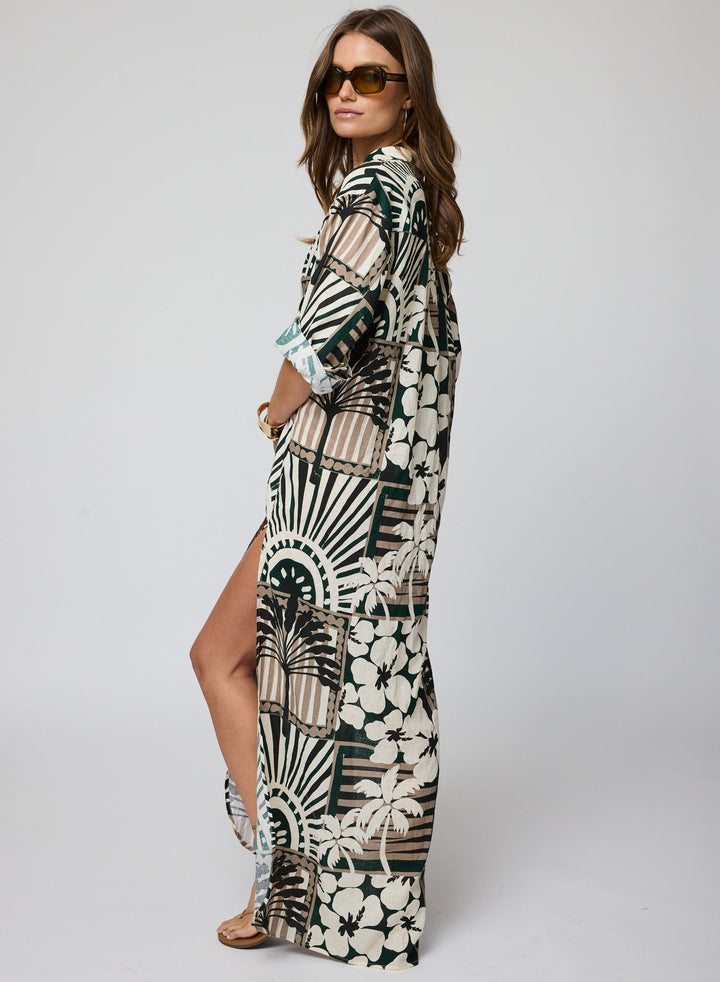 THE LINEN VOILE KAFTAN
