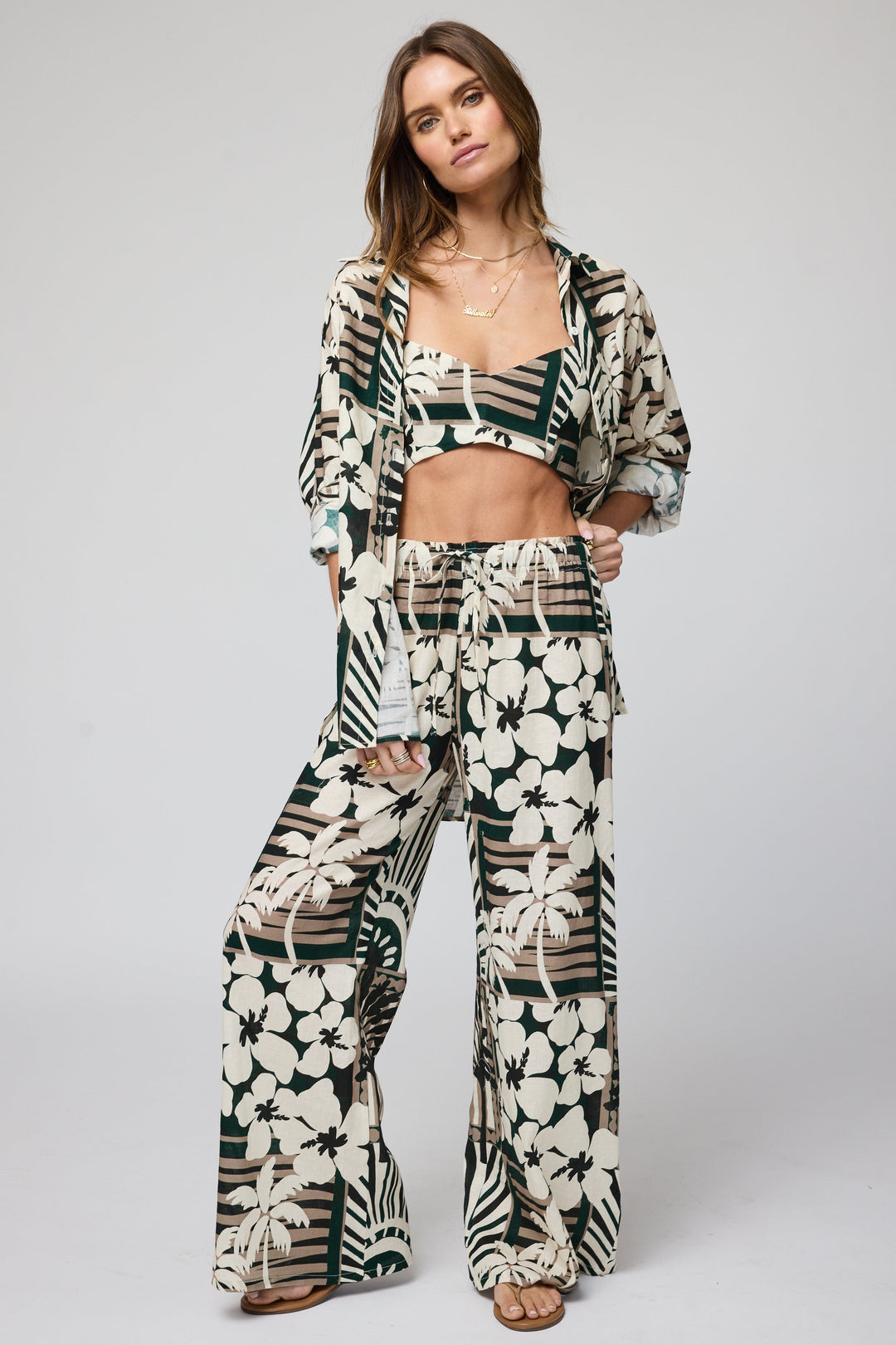 THE LINEN VENICE WIDE LEG PANT