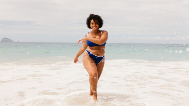 curvy woman swimsuit